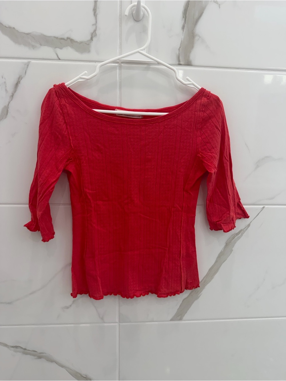 We The Free Women’s Red  Ribbed Top